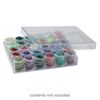 Organizer, clear plastic, 6-3/8 x 5-3/8 x 1-1/2 inch rectangle with 30 containers. Sold individually. image number 0