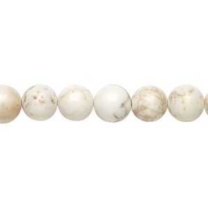 Magnesite 1pkg1, round bead 15.5-16 inch 8mm