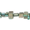 Mother-of-pearl shell 1pkg1, triangle tube bead 15 inch sea mist and soft gold 7x5mm-12x10mm image number 0