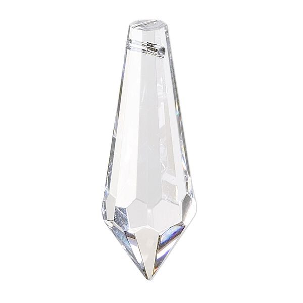 Suncatcher 60pk clear, Asfour Crystal 38x12.5mm top-drilled faceted point image number 0