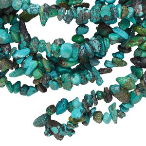 Turquoise 1pkg1, chip bead 34 inch mini