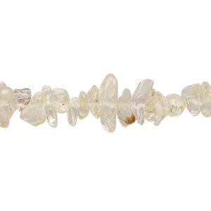 Citrine 1pkg1, chip bead 35 inch small to large