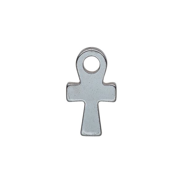 Hemalyke™ 1pkg4, double-sided ankh drop 21x12mm image number 0