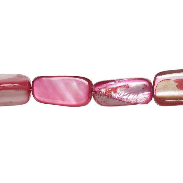 Mother-of-pearl shell 1pkg1, stick bead 15 inch wine 13x7mm-16x10mm image number 0