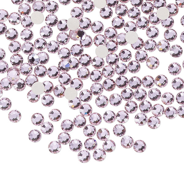 Flat back 144pk mesmera foil back, Preciosa MAXIMA Czech crystal rhinestone 3-3.2mm chaton rose round SS12 image number 0