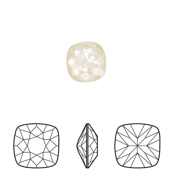 Fancy stone 2pk crystal linen ignite, Crystal Passions® 10mm cushion 4470 image number 0