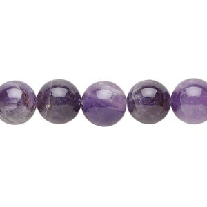 Banded amethyst 1pkg1, round bead natural 15.5-16 inch 10mm