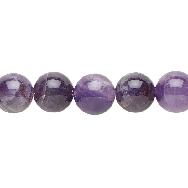 Banded amethyst 1pkg1, round bead natural 15.5-16 inch 10mm image number 0