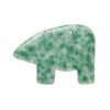 Ching hai "jade" 1pkg1, top-drilled and half-drilled Zuni-style bear focal natural, 28x20mm-33x25mm image number 1