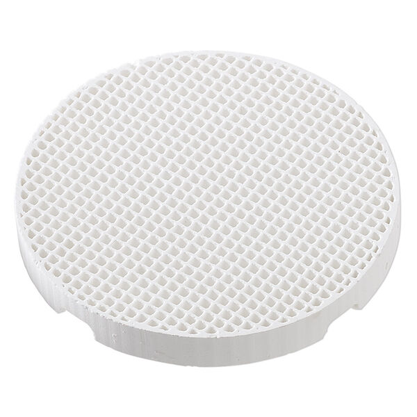 Soldering board, ceramic, white, (2) 3-inch round honeycomb boards and (20) 25x3mm pegs. Sold per 22-piece set. image number 0