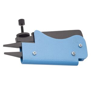 Pliers, gem-setting, carbon steel, blue and black, 4-3/8 x 2 x 3/4 inches. Sold individually.