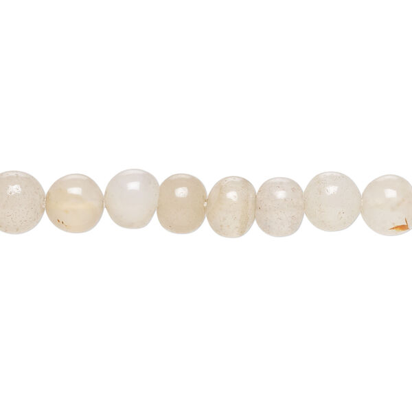 Chalcedony 1pkg1, hand-cut round bead, 13 inch 5-7mm image number 0