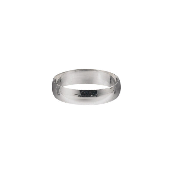Ring, sterling silver, 4mm wide, size 7. Sold individually. image number 0