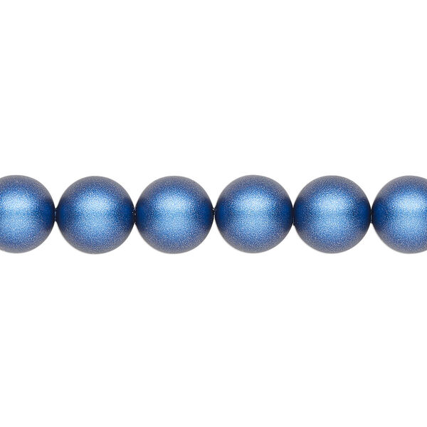 Pearl 250pk iridescent dark blue, Swarovski® 8mm round 5810 image number 0