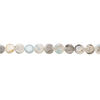 Flower amazonite 1pkg1, puffed flat round bead natural, 15 inch 18-20mm image number 1