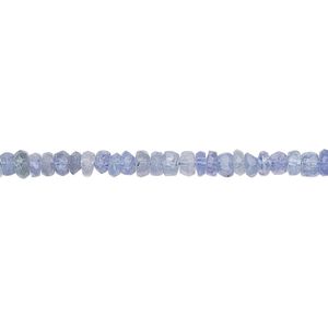 Tanzanite 1pkg1, hand-cut faceted rondelle bead 15.5-16 inch 3x1mm-4x2mm
