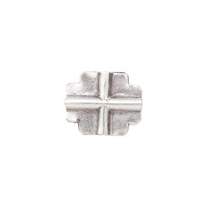Bead, Hill Tribes, antiqued sterling silver, 17x14mm flat cross. Sold individually.