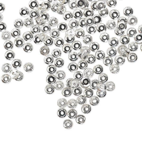 Flat back, Czech glass rhinestone, clear, 3-3.2mm round Loch Rosen, SS12. Sold per pkg of 144 (1 gross). image number 0