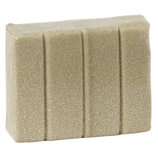 Polymer clay, Sculpey® PREMO, yellow gold glitter. Sold per 2-ounce bar. image number 0