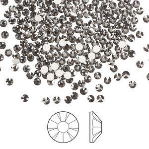 Flat back 144pk crystal Biarritz foil back, Preciosa MAXIMA Czech crystal rhinestone 2.1-2.3mm chaton rose round SS7