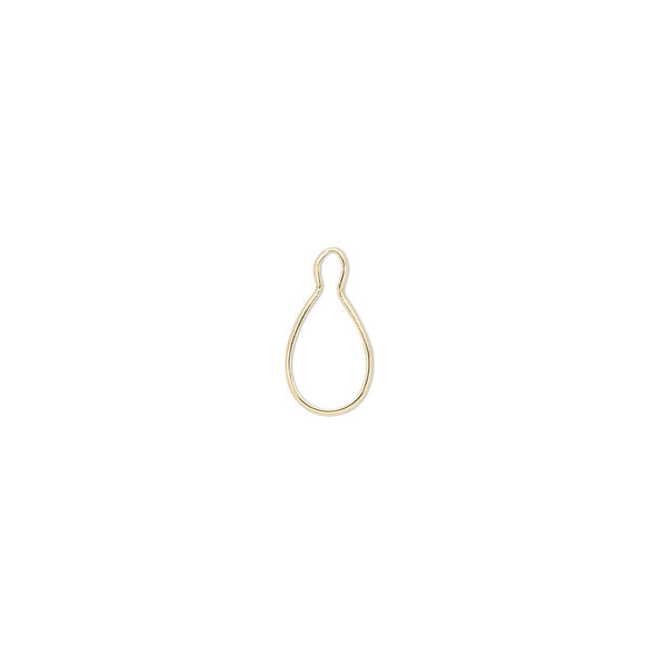 Drop, Wrap-Tite®, 14Kt gold, 8x5mm pear setting. Sold individually. image number 0