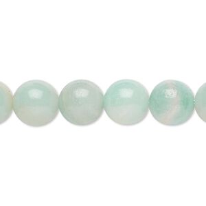 Amazonite 1pkg1, round bead natural 15.5-16 inch 10mm