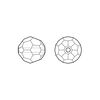 Bead 1pkg12 crystal urban grey, Crystal Passions&reg; 6mm round 5000 image number 1