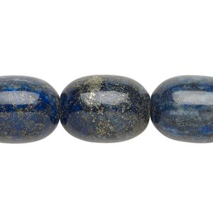 Lapis lazuli 1pkg1, oval bead 15 inch 19x15mm-20x15mm