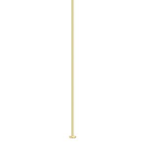 Head pin, 14Kt gold-filled, 2 inches, 22 gauge. Sold per pkg of 10.