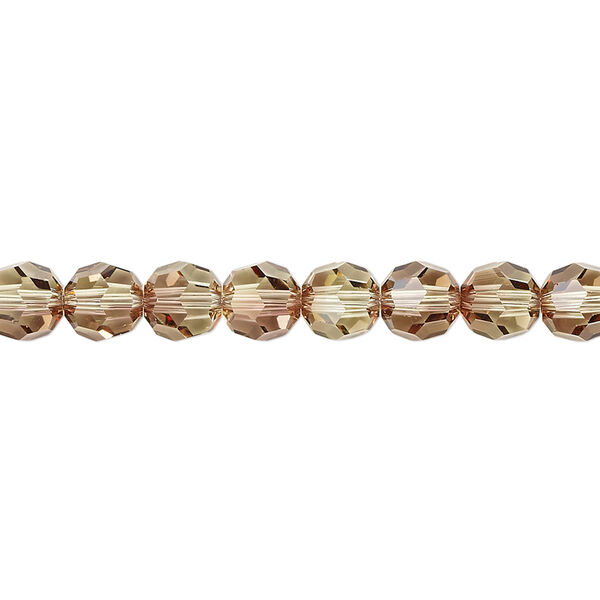 Bead 12pk jonquil antique pink, Crystal Passions® 6mm round 5000 image number 0