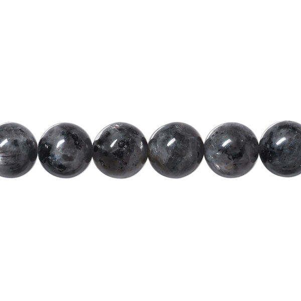 Bead, blue labradorite (natural), 8mm round, B- grade, Mohs hardness 6 to 6-1/2. Sold per 15-1/2" to 16" strand. image number 0