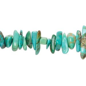 Turquoise 1pkg1, chip bead 15.5-16 inch extra-large
