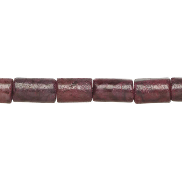 Rhodonite 1pkg1, round tube bead, 15 inch 8x6mm-10x6mm image number 0