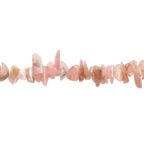 Bead, rhodochrosite (natural), small chip, Mohs hardness 3-1/2 to 4-1/2. Sold per 15" to 16" strand. image number 0
