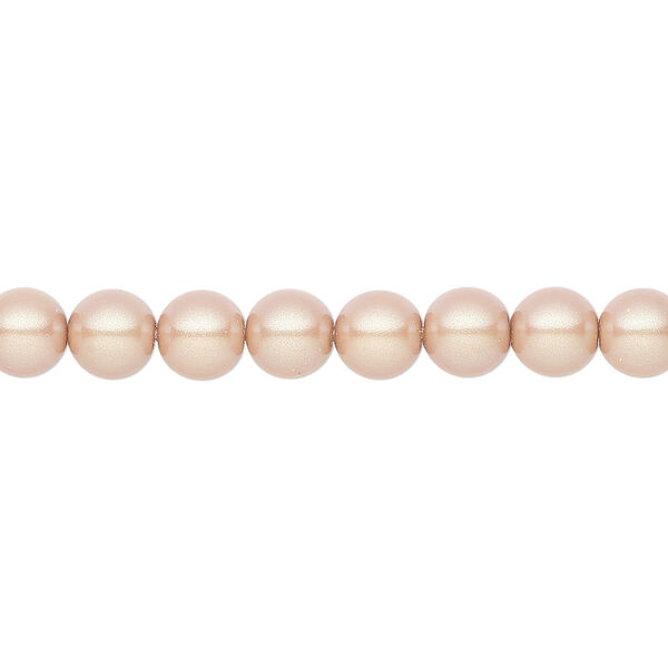Pearl 25pk pearlescent pink, Preciosa Czech crystal 6mm round image number 0