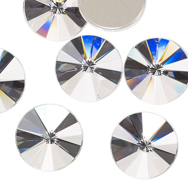 Flat back 2pk crystal foil back, Crystal Passions® 16mm rivoli 2006 image number 0