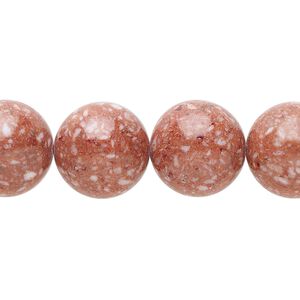Multi-gemstone / mother-of-pearl shell / resin 1pkg1, round bead 15 inch 13-15mm