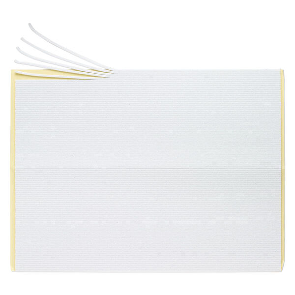 Adhesive strip, Art Edge™, EVA foam, white glitter, 2mm. Sold per 10-inch sheet. image number 0