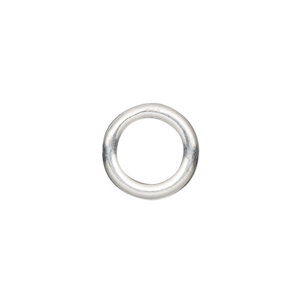 Jump ring, sterling silver, 14mm soldered round, 8.8mm inside diameter, 10 gauge. Sold per pkg of 2. image number 0