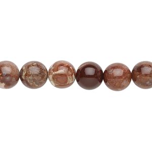 Pomegranate jasper 1pkg1, round bead natural 15.5-16 inch 8mm