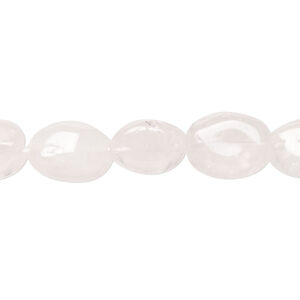 Snow quartz 1pkg1, hand-cut nugget bead natural, 13 inch small to medium