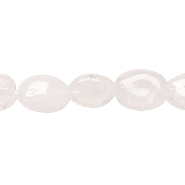 Snow quartz 1pkg1, hand-cut nugget bead natural, 13 inch small to medium image number 0