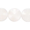 White marble 1pkg1, wavy round bead, 15 inch 30mm image number 0