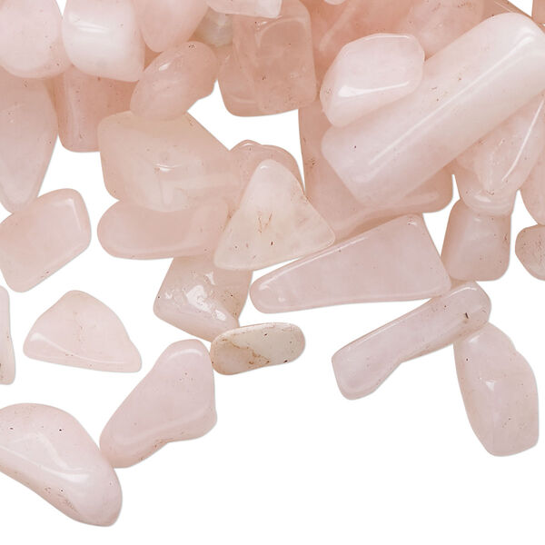 Rose quartz 1pkg1, undrilled inlay chip natural 50g mini image number 0