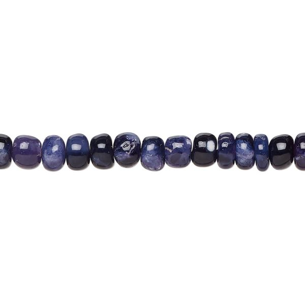 Purple opal 1pkg1, hand-cut rondelle bead natural 17 inch 5x3mm-5x4mm image number 0