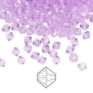 Bead 720pk violet, Preciosa Czech crystal 4mm bicone