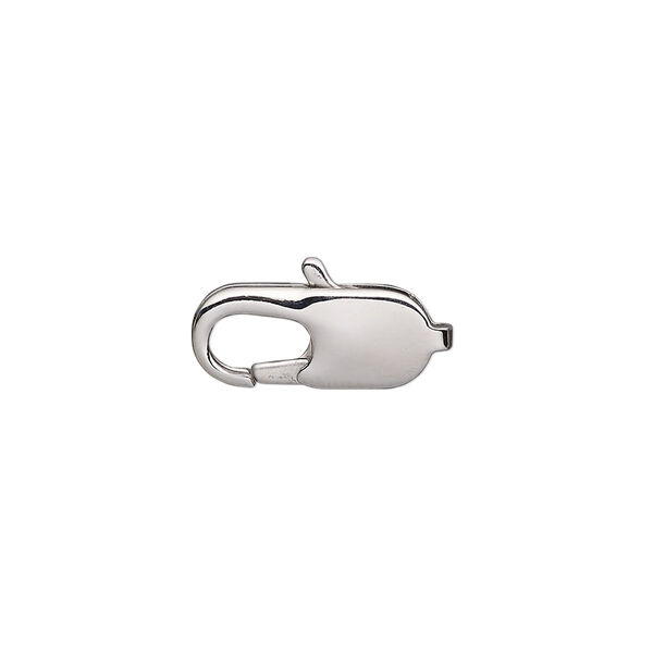 Clasp, lobster claw, stainless steel, 18x7mm oval. Sold per pkg of 10. image number 0