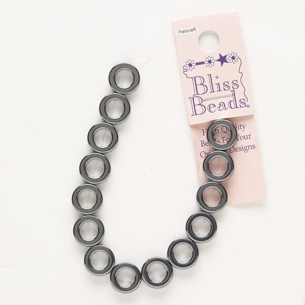 Hemalyke™ 1pkg1, open round bead 6 inch 12mm image number 0