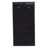 Earring card, flocked plastic, black, 4x2-inch rectangle with leverback tabs. Sold per pkg of 25. image number 0