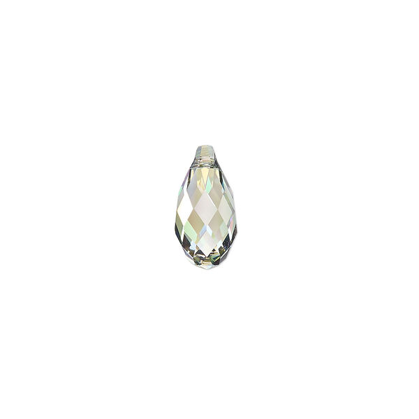 Briolette 2pk crystal paradise shine, Crystal Passions® 13x6.5mm pendant drop 6010 image number 0